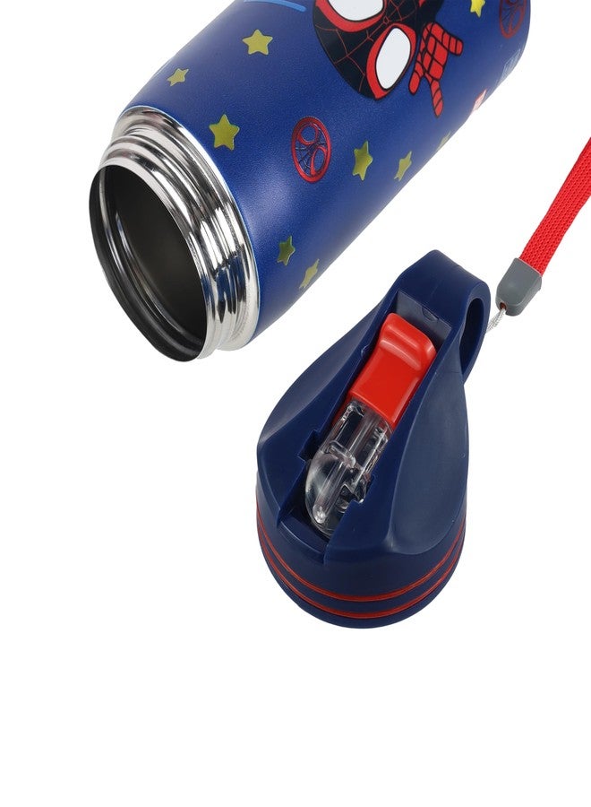 Comiclyfe Marvel Avengers Superhero Spiderman Stainless Steel SIngle Wall Sipper Water Bottle For Unisex Kids School And Travelling | 500 Ml | BLUE | AZ2060 (Spidy Ghost) - Image 5